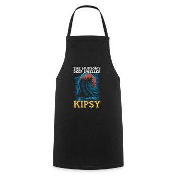 Hudson River Monster Kipsy Kryptozoologie Kryptid - Kochschürze - Schwarz - Vorne - AI Model Male 185 dark (185cm)