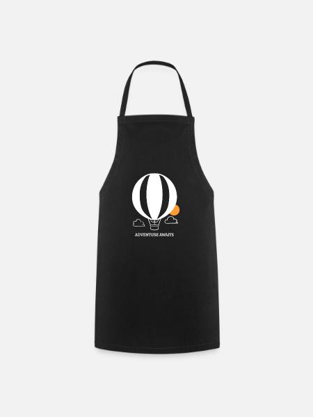 Hot Air Balloon Balloon Ride Sky I Gift - Cooking Apron - black