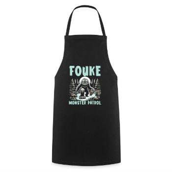 Monstre de Fouke Sasquatch du Sud Cryptozoologie - Tablier de cuisine - noir - Devant - AI Model Male 185 dark (185cm)