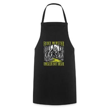 Monstre de Fouke Sasquatch du Sud Cryptozoologie - Tablier de cuisine - noir - Devant - AI Model Male 185 dark (185cm)