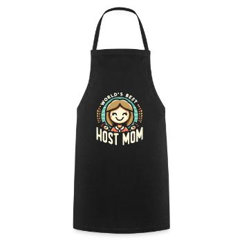 Host Mom Exchange Student Host Family Host Parent - Cooking Apron - black - Front - AI Model Male 185 dark (185cm)