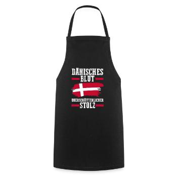 Danois Danemark - Tablier de cuisine - noir - Devant - AI Model Male 185 dark (185cm)