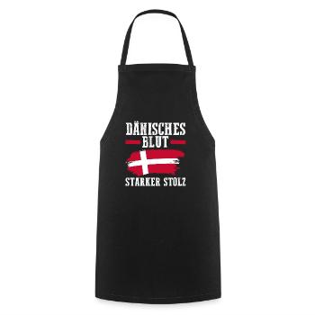 Danois Danemark - Tablier de cuisine - noir - Devant - AI Model Male 185 dark (185cm)