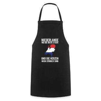 Pays-Bas Pays-Bas Pays-Bas - Tablier de cuisine - noir - Devant - AI Model Male 185 dark (185cm)