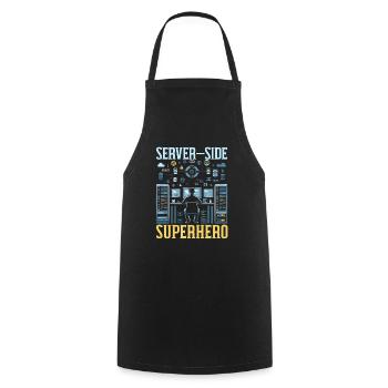 Programmeur logiciel de programmation backend - Tablier de cuisine - noir - Devant - AI Model Male 185 dark (185cm)