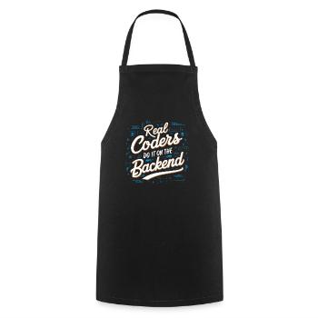 Programmeur logiciel de programmation backend - Tablier de cuisine - noir - Devant - AI Model Male 185 dark (185cm)