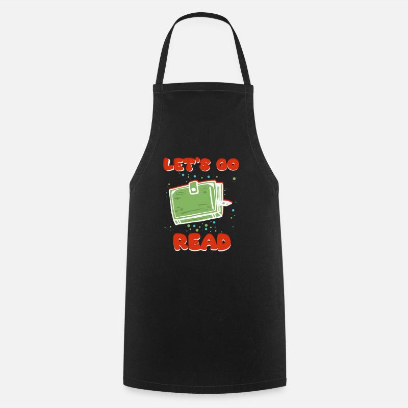 Lettori amanti della lettura - Grembiule da cucina - nero