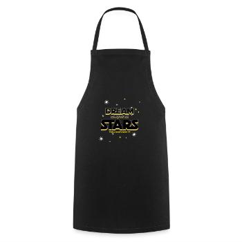 Rêver au-delà des étoiles - Tablier de cuisine - noir - Devant - AI Model Male 185 dark (185cm)