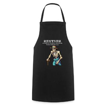 Pensioner - Cooking Apron - black - Front - AI Model Male 185 dark (185cm)