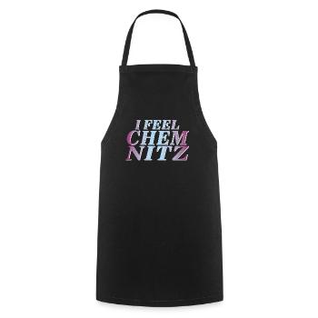I FEEL CHEMNITZ - Cooking Apron - black - Front - AI Model Male 185 dark (185cm)