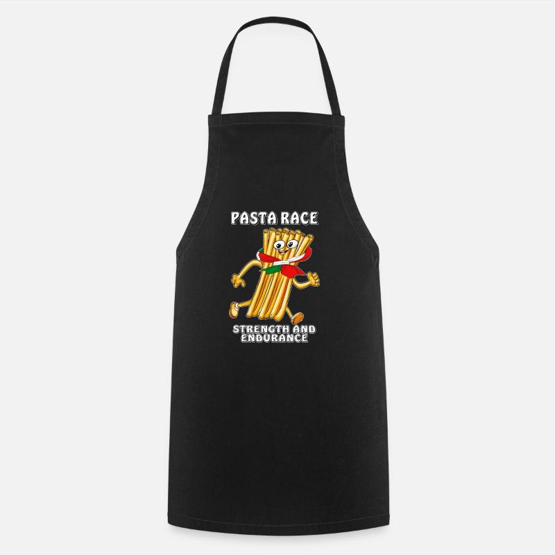 FORCE ET ENDURANCE DE LA COURSE DE PÂTES - Tablier de cuisine - noir