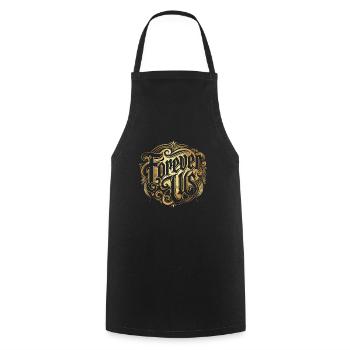 FOREVER US - Cooking Apron - black - Front - AI Model Male 185 dark (185cm)