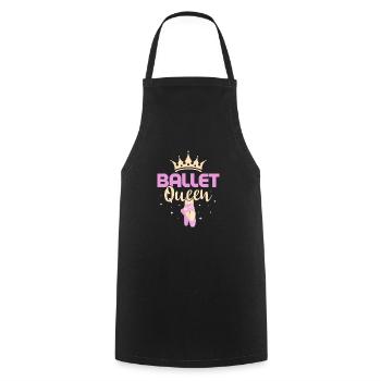 Ballet Queen Dance Woman Ballerina - Cooking Apron - black - Front - AI Model Male 185 dark (185cm)