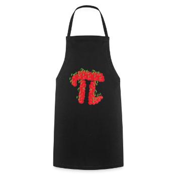 Cherry Pi Day Funny Pie Cherries 314 Science - Kochschürze - Schwarz - Vorne - AI Model Male 185 dark (185cm)