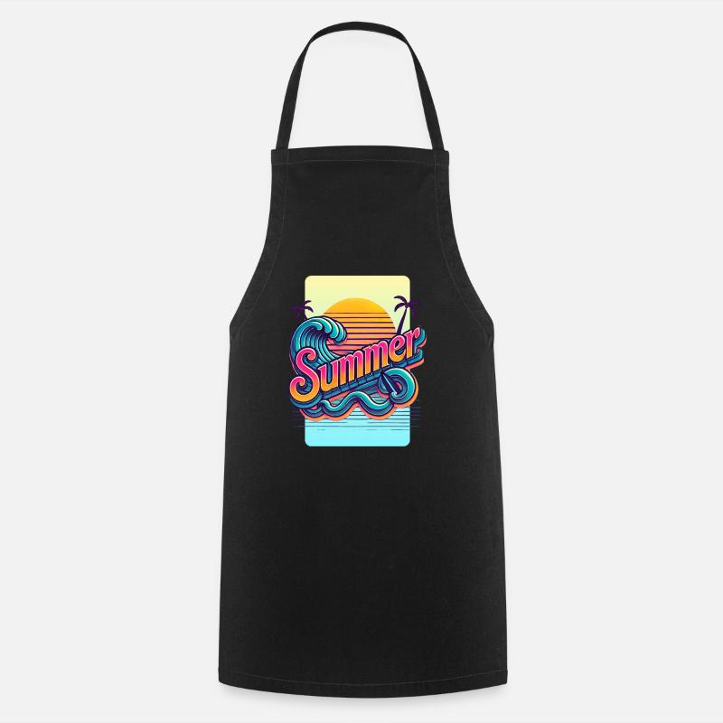 Summer - Cooking Apron - black