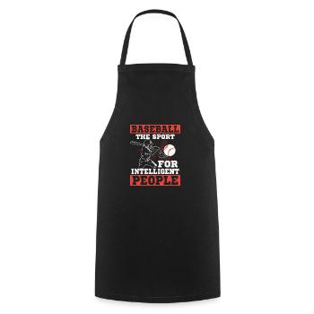 Baseball Le sport pour les gens intelligents Softball - Tablier de cuisine - noir - Devant - AI Model Male 185 dark (185cm)