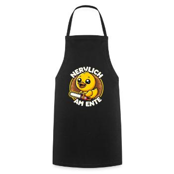 Stress Gestresst Nerven Arbeit Geschenk Spruch - Kochschürze - Schwarz - Vorne - AI Model Male 185 dark (185cm)