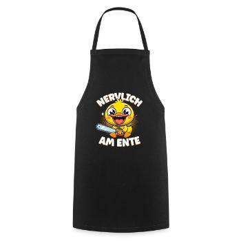 Stress Gestresst Nerven Arbeit Geschenk Spruch - Kochschürze - Schwarz - Vorne - AI Model Male 185 dark (185cm)