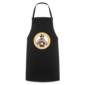 MAN BAVARIAN RUMBLE IN NO TIME AT ALL TOOTH GAP - Cooking Apron - black - Front - AI Model Male 185 dark (185cm)