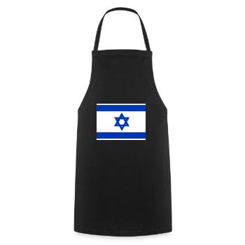 Flag Studies Israel - Cooking Apron - black - Front - AI Model Male 185 dark (185cm)