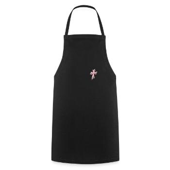Jesus Christ Christian Christianity God Bible - Cooking Apron - black - Front - AI Model Male 185 dark (185cm)