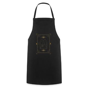 Zodiaque astrologique Zodiaque Cancer Design - Tablier de cuisine - noir - Devant - AI Model Male 185 dark (185cm)
