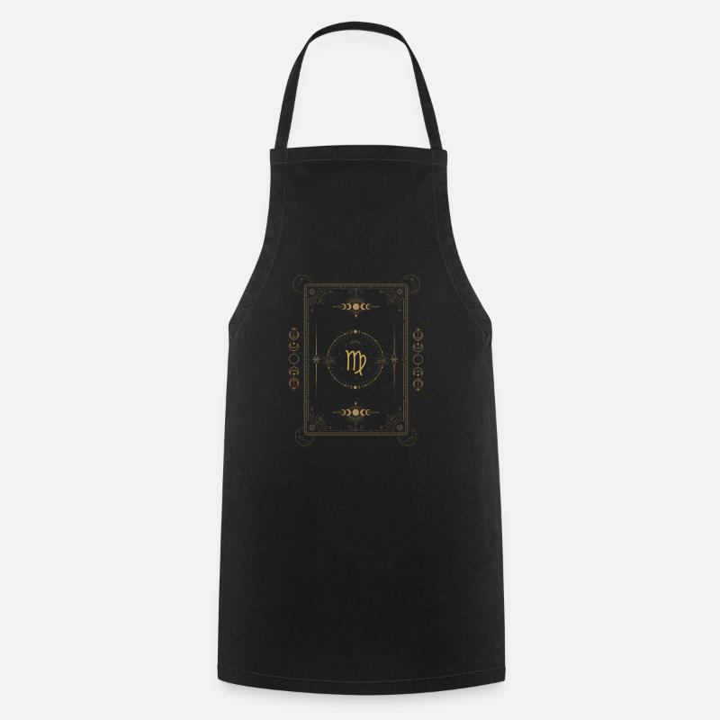 Astrological Leo Zodiac Design - Cooking Apron - black