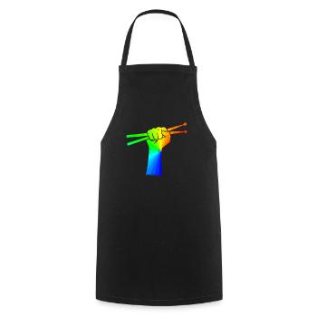 Tambours Tambours Baguette Batteur Musique Groupe Rock - Tablier de cuisine - noir - Devant - AI Model Male 185 dark (185cm)