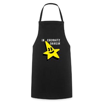 AT HOME IN CHEMNITZ - Cooking Apron - black - Front - AI Model Male 185 dark (185cm)
