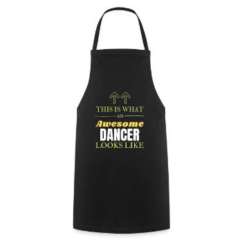 This is What an Awesome Dancer Looks Like - Cooking Apron - black - Front - AI Model Male 185 dark (185cm)