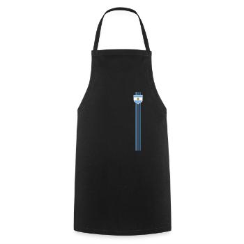 Argentinien Geschenk Argentina Argentine Flagge - Kochschürze - Schwarz - Vorne - AI Model Male 185 dark (185cm)