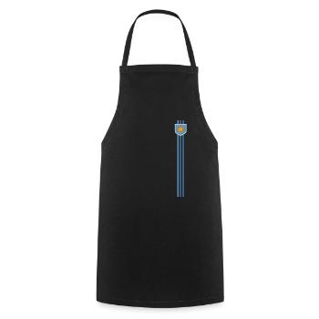 Argentine Cadeau Argentine Drapeau argentin - Tablier de cuisine - noir - Devant - AI Model Male 185 dark (185cm)