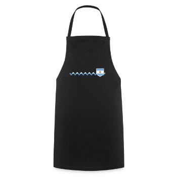 Argentine Cadeau Argentine Drapeau argentin - Tablier de cuisine - noir - Devant - AI Model Male 185 dark (185cm)