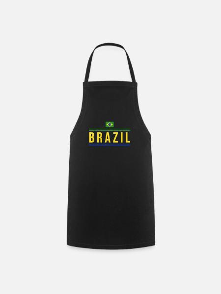Brésil Brésil Maillot brésilien Rio de Janeiro - Tablier de cuisine - noir