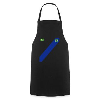 Brasilien Brazil shirt Brasilianer Rio de Janeirao - Kochschürze - Schwarz - Vorne - AI Model Male 185 dark (185cm)