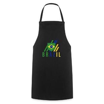 Brasilien Brazil shirt Brasilianer Rio de Janeirao - Kochschürze - Schwarz - Vorne - AI Model Male 185 dark (185cm)