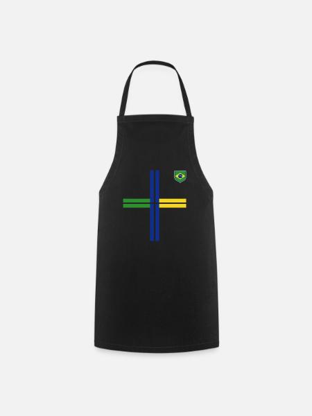 Brésil Brésil Maillot brésilien Rio de Janeiro - Tablier de cuisine - noir