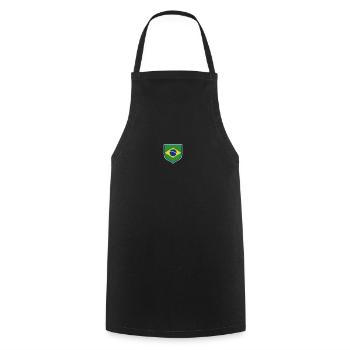 Brazil Brazil shirt Brazilian Rio de Janeirao - Cooking Apron - black - Front - AI Model Male 185 dark (185cm)