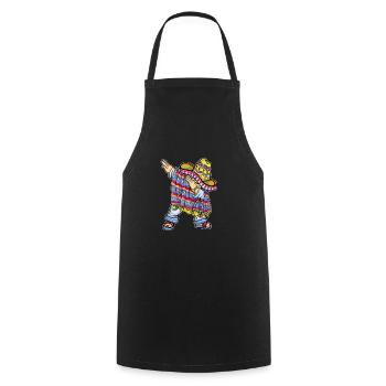 Mexique Mexique Cadeau mexicain Flag Football - Tablier de cuisine - noir - Devant - AI Model Male 185 dark (185cm)