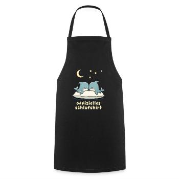 offizielles schlafshirt pärchen Delphin - Kochschürze - Schwarz - Vorne - AI Model Male 185 dark (185cm)