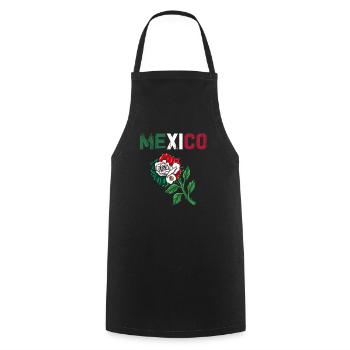 Mexique Mexique Cadeau mexicain Flag Football - Tablier de cuisine - noir - Devant - AI Model Male 185 dark (185cm)