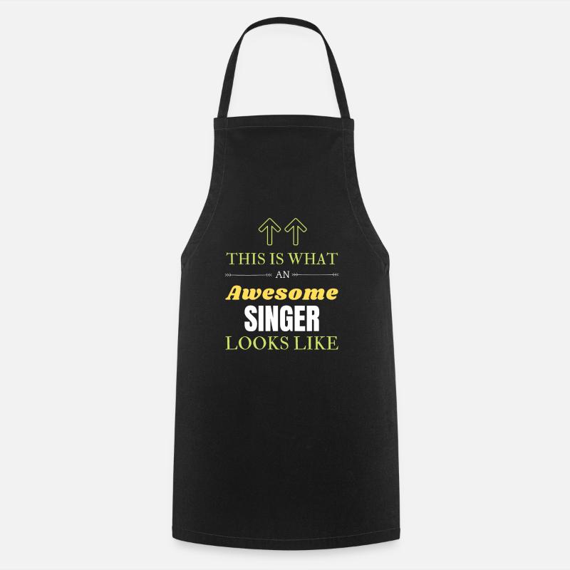 This is What an Awesome Singer Looks Like - Cooking Apron - black