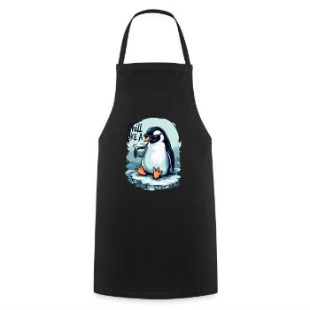 PINGOUIN - Tablier de cuisine - noir - Devant - AI Model Male 185 dark (185cm)
