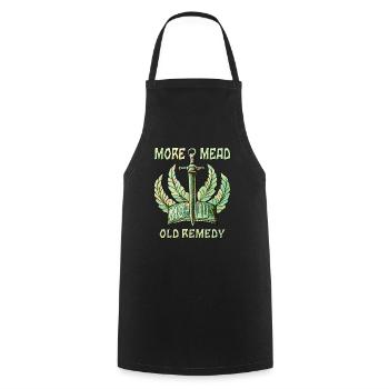 RENAISSANCE SWORD MORE MEAD - Cooking Apron - black - Front - AI Model Male 185 dark (185cm)