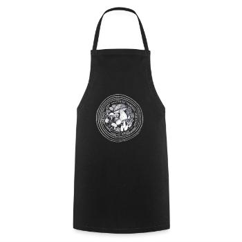 Pilze Natur Mushrooms Nature - Cooking Apron - black - Front - AI Model Male 185 dark (185cm)