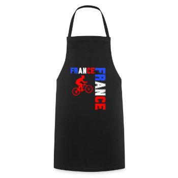 drapeau france cadeau, cadeau france drapeau Vélo - Tablier de cuisine - noir - Devant - AI Model Male 185 dark (185cm)