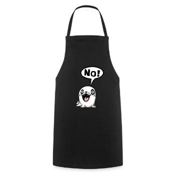 No Nope not today Funshirt Gift Idea Funny - Cooking Apron - black - Front - AI Model Male 185 dark (185cm)