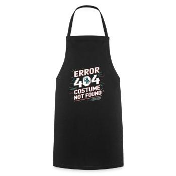 Error 404 - Costume Not Found Robot - Tablier de cuisine - noir - Devant - AI Model Male 185 dark (185cm)