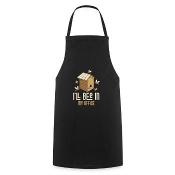 Je serai dans mon bureau Apiculteur ApiculteurApiculteur - Tablier de cuisine - noir - Devant - AI Model Male 185 dark (185cm)