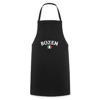 Bolzano Italie Drapeau italien Italien - Tablier de cuisine - noir - Devant - AI Model Male 185 dark (185cm)